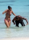 Tulisa Contostavlos - Bikini candids in Maldives